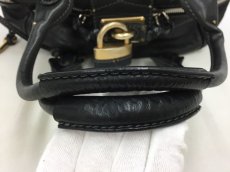 Photo4: Auth Chloe Paddington Leather Hand bag Black Vintage 0C220050n" (4)