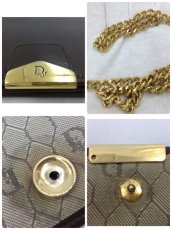 Photo10: Auth Christian Dior Leather Gold tone Chain Shoulder bag Vintage 0C220200n" (10)
