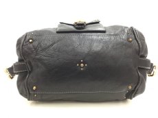 Photo3: Auth Chloe Paddington Leather Hand bag Black Vintage 0C220050n" (3)