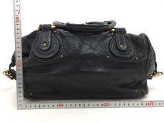 Photo2: Auth Chloe Paddington Leather Hand bag Black Vintage 0C220050n" (2)