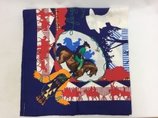 Photo5: Authentic Hermes 100% Silk Scarf H. de Watrigant 0D280100n" (5)