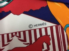 Photo9: Authentic Hermes 100% Silk Scarf H. de Watrigant 0D280100n" (9)