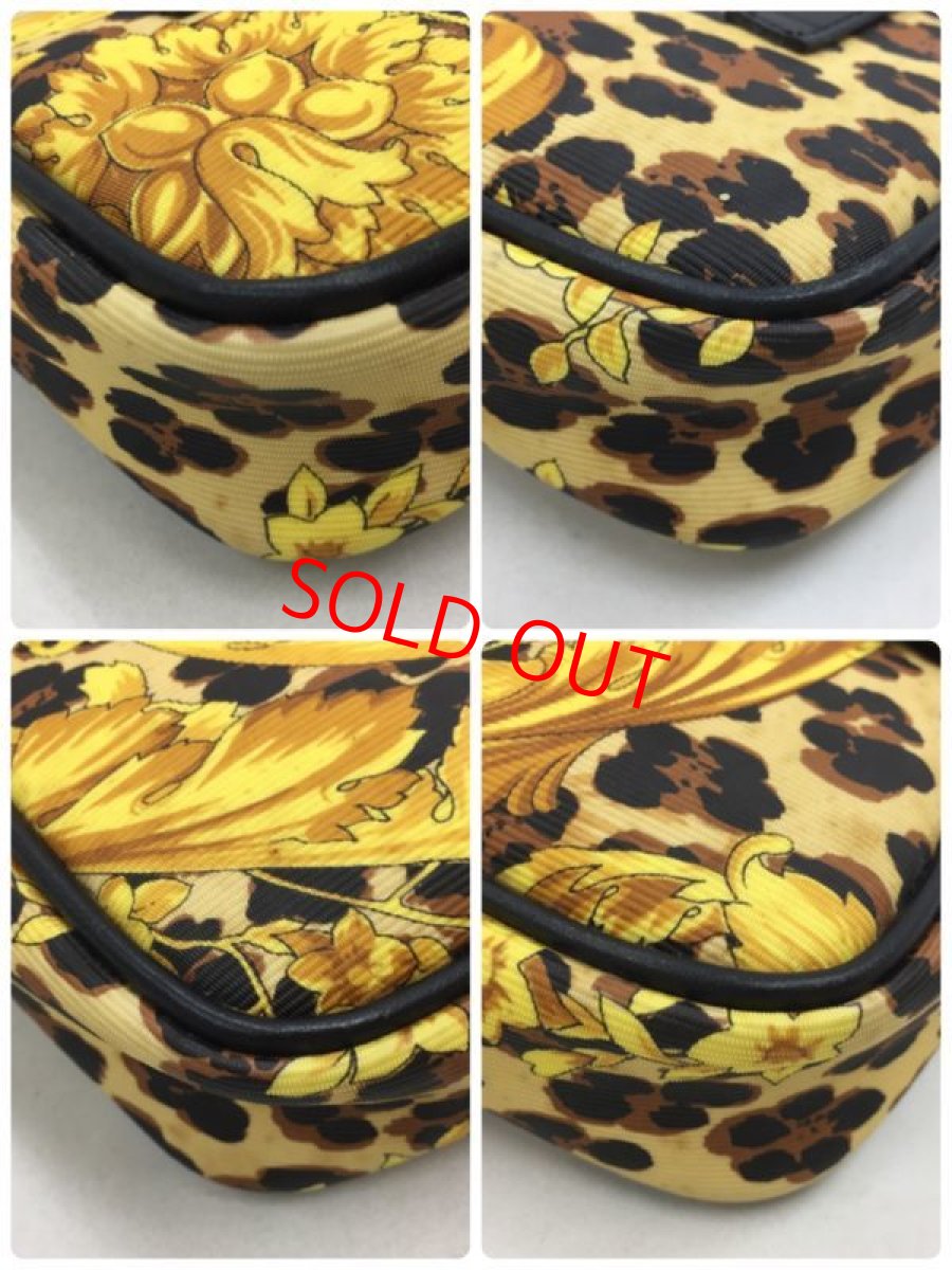 Photo11: Auth Gianni Versace Leopard Gold tone Chain Shoulder Pouch bag 0D280080n" (11)