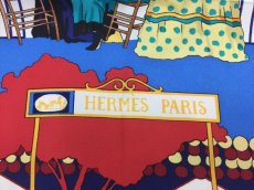 Photo8: Authentic Hermes 100% Silk Scarf H. de Watrigant 0D280100n" (8)