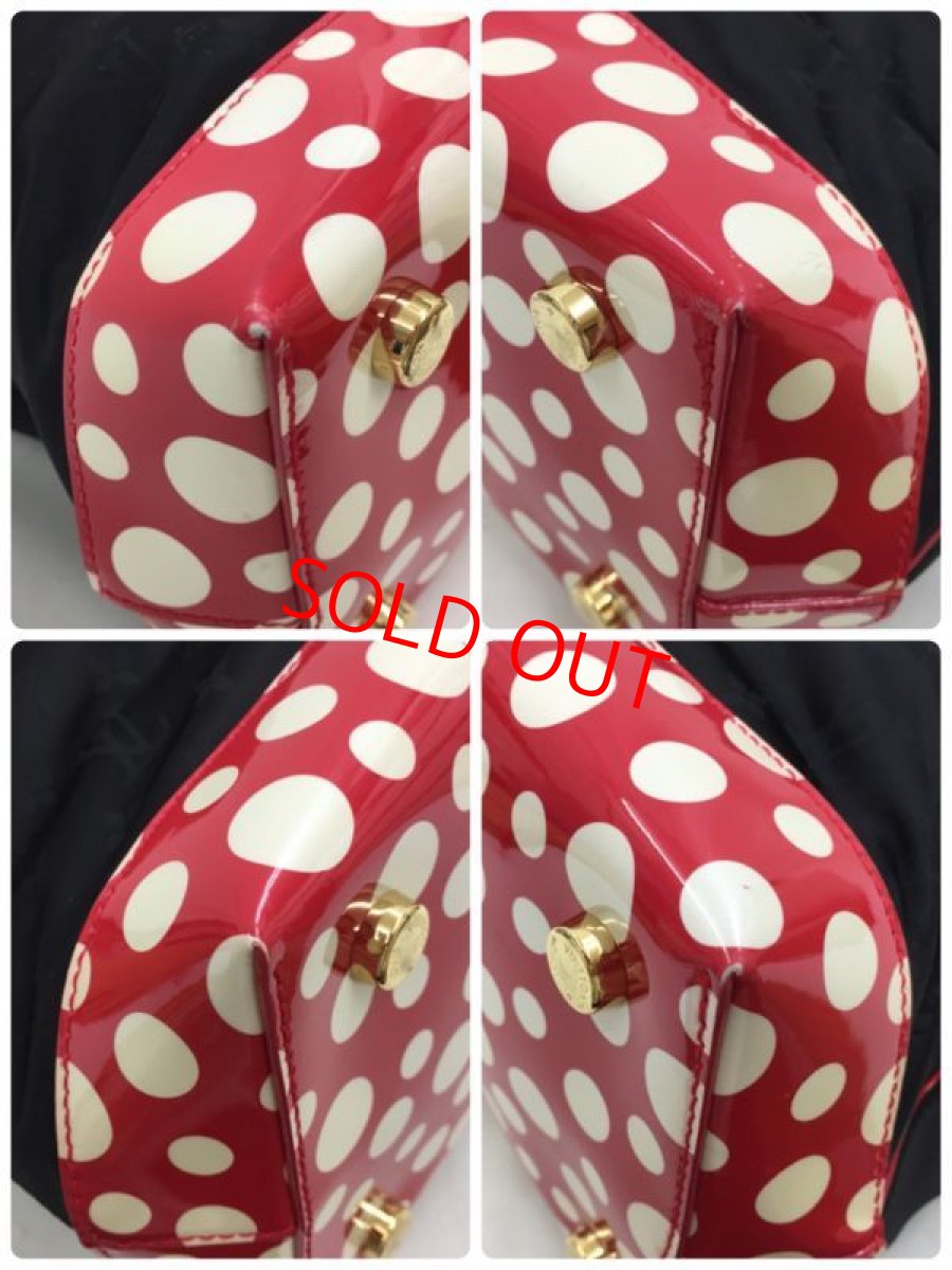 Photo7: Auth LOUIS VUITTON Vernis Dots Infinity Lockit MM Hand bag 0D280010n" (7)
