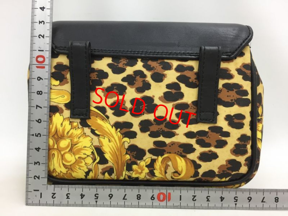 Photo2: Auth Gianni Versace Leopard Gold tone Chain Shoulder Pouch bag 0D280080n" (2)