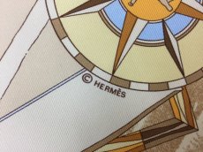 Photo7: Auth Hermes 100 % Silk Scarf gold tone color made in France 0E120050n" (7)
