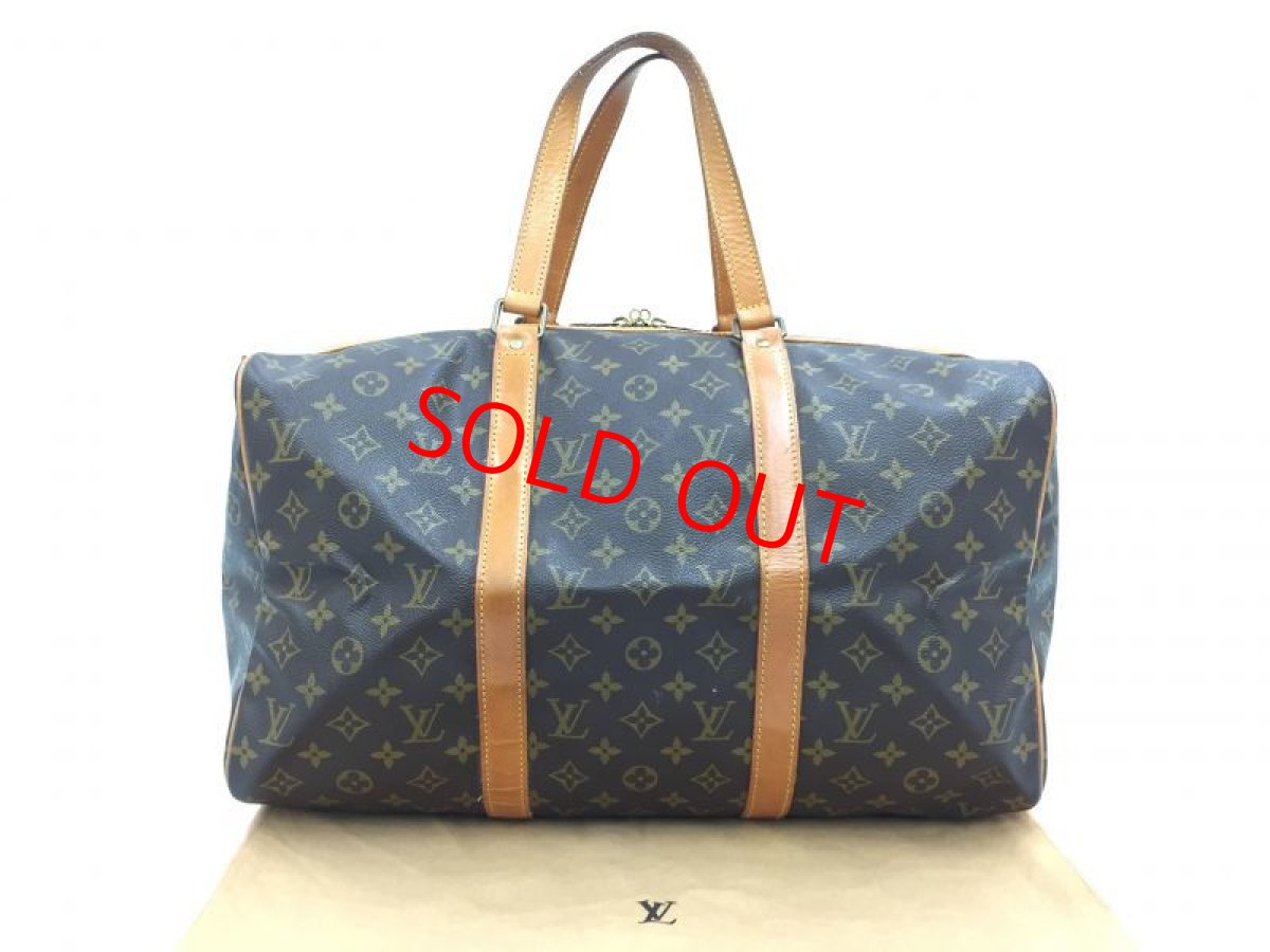 Photo1: Auth LOUIS VUITTON Monogram Sac Souple 40 Hand bag Vintage 0E200220n" (1)