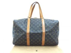 Photo1: Auth LOUIS VUITTON Monogram Sac Souple 40 Hand bag Vintage 0E200220n" (1)