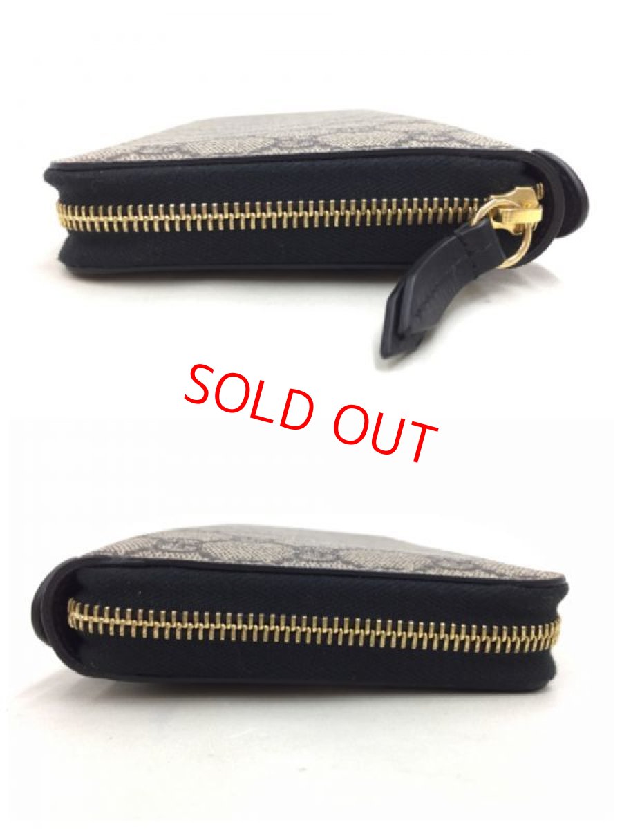Photo11: Auth Gucci GG pattern Brown Zip around bifold organizer wallet UNUSED 0E260020n" (11)