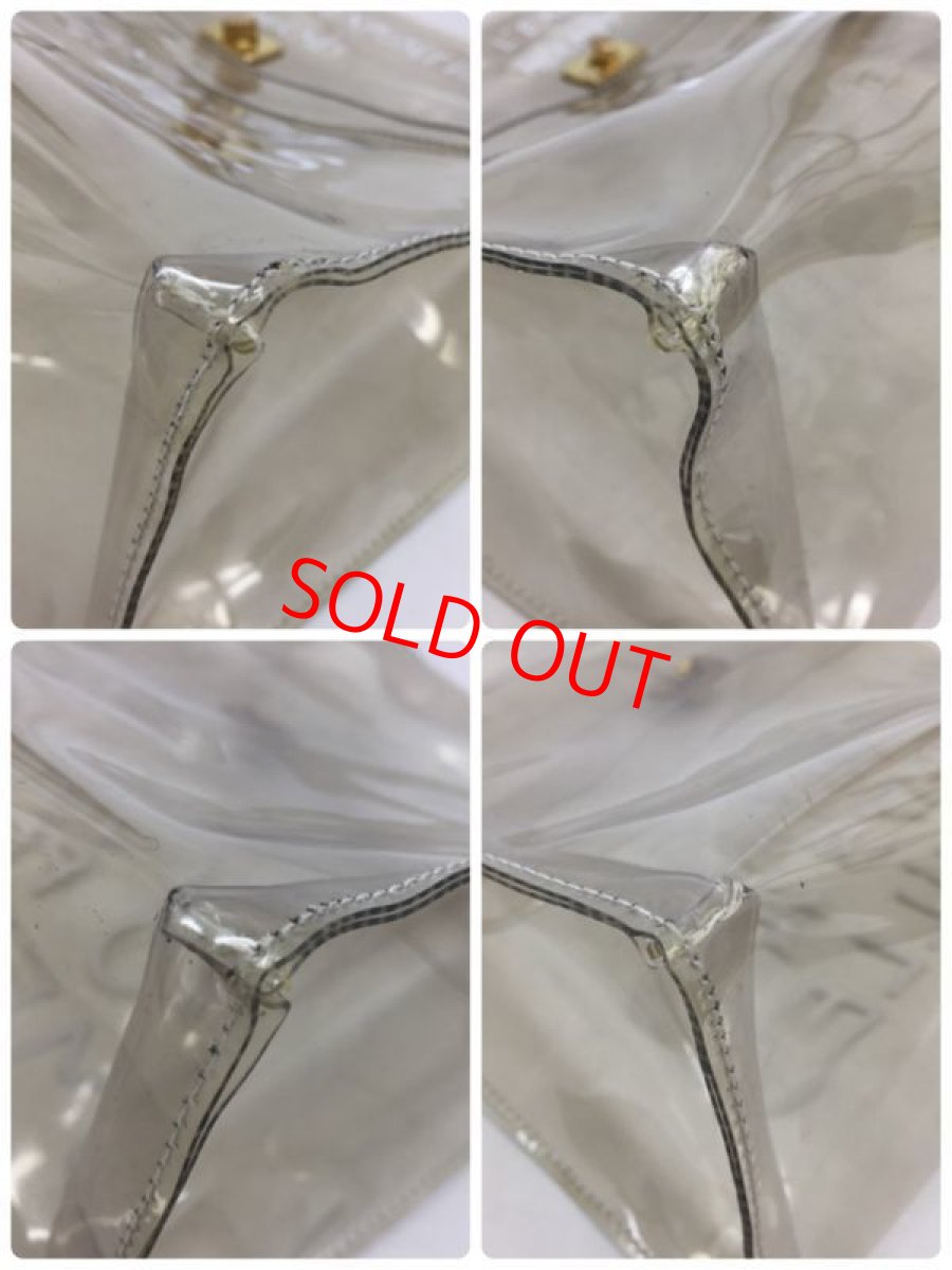 Photo9: Auth HERMES Vinyl Kelly Bag Souvenir de l' Exposition 1997 Clear Bag 0E260030n" (9)