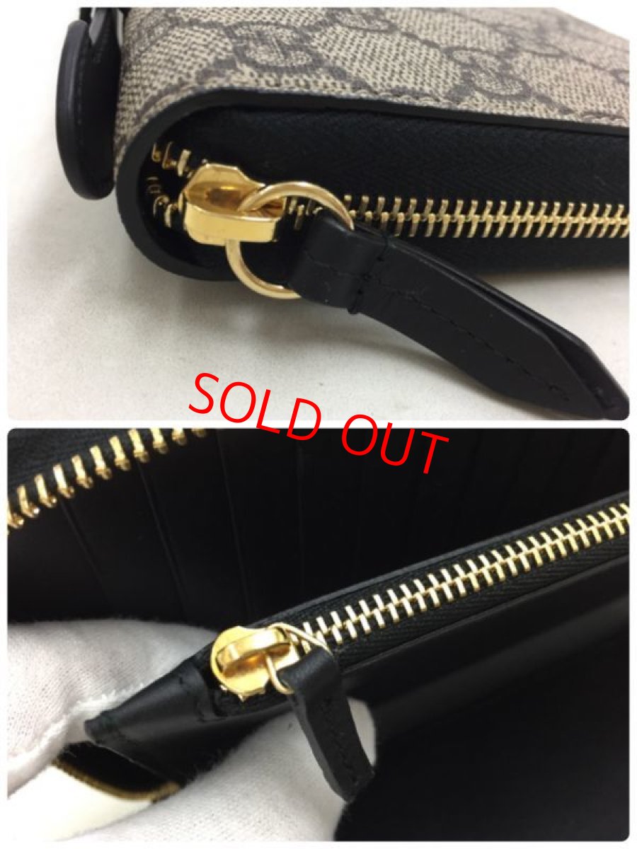 Photo12: Auth Gucci GG pattern Brown Zip around bifold organizer wallet UNUSED 0E260020n" (12)