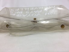 Photo4: Auth HERMES Vinyl Kelly Bag Souvenir de l' Exposition 1997 Clear Bag 0E260030n" (4)