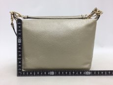 Photo2: Auth FURLA Metallic Silver color Leather 2 way shoulder hand bag 57010417n" (2)