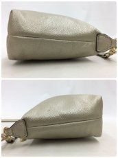 Photo11: Auth FURLA Metallic Silver color Leather 2 way shoulder hand bag 57010417n" (11)