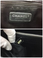 Photo11: Authentic Chanel Caviar Skin Leather GST Silver Chain Tote Shoulder bag 200210n" (11)