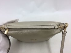Photo4: Auth FURLA Metallic Silver color Leather 2 way shoulder hand bag 57010417n" (4)