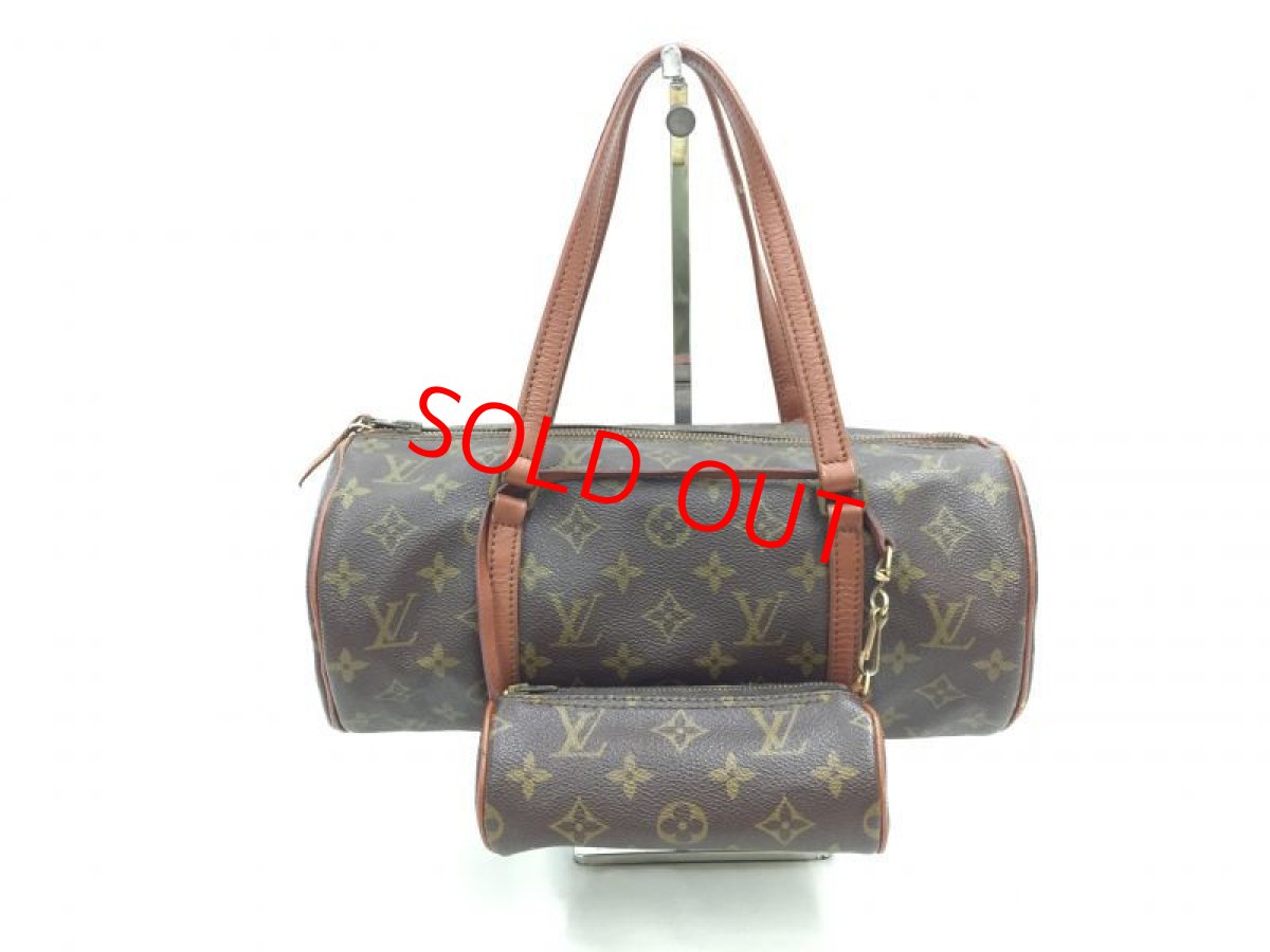 Photo1: Auth Louis Vuitton Monogram Papillon 30 hand bag with JUNK Pouch 0F180010n" (1)