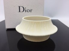 Photo1: Auth Dior Ivory Coral Motif Bangle Bracelet A rank 0F230080n" (1)