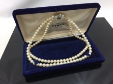 Photo1: Unbranded Pearl Necklace Made in Japan 36 cm & 38 cm 2 set 0F230240n" (1)