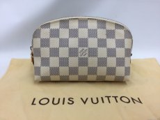 Photo1: Auth Louis Vuitton Damier Azur Pochette Cosmetic Pouch 0F230030n" (1)
