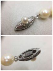 Photo9: Unbranded Pearl Necklace Made in Japan 36 cm & 38 cm 2 set 0F230240n" (9)