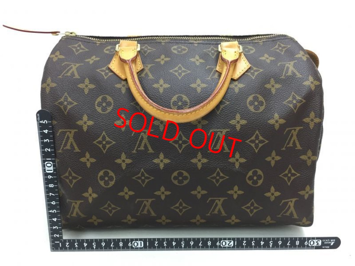 Photo2: Auth Louis Vuitton Monogram Speedy 30 Hand Bag Vintage 0F230210n" (2)