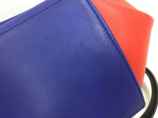 Photo7: Auth Celine Tri Color Leather TRAPEZE BAG 2 way 0G15 1911027 n" (7)