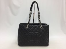 Photo1: Auth Chanel Lambskin Black matelasse Shopping Tote Shoulder bag 0G15 200601 n" (1)