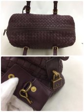 Photo11: Auth Bottega Veneta Purple Leather Intrecciato Women's Hand bag 0G15 1912009 n" (11)