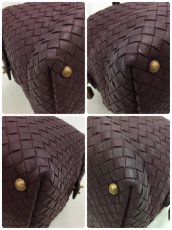 Photo10: Auth Bottega Veneta Purple Leather Intrecciato Women's Hand bag 0G15 1912009 n" (10)