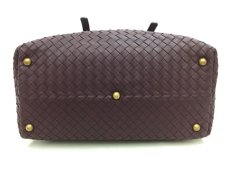 Photo3: Auth Bottega Veneta Purple Leather Intrecciato Women's Hand bag 0G15 1912009 n" (3)