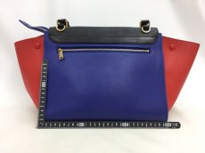 Photo2: Auth Celine Tri Color Leather TRAPEZE BAG 2 way 0G15 1911027 n" (2)