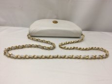 Photo6: Authentic CHANEL Quilted Chain Shoulder Bag White 9A220450F" (6)