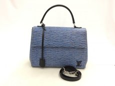 Photo1: Auth Louis Vuitton Denim EPI Blue 2 Way Shoulder Hand Bag 0G15 200209 n" (1)