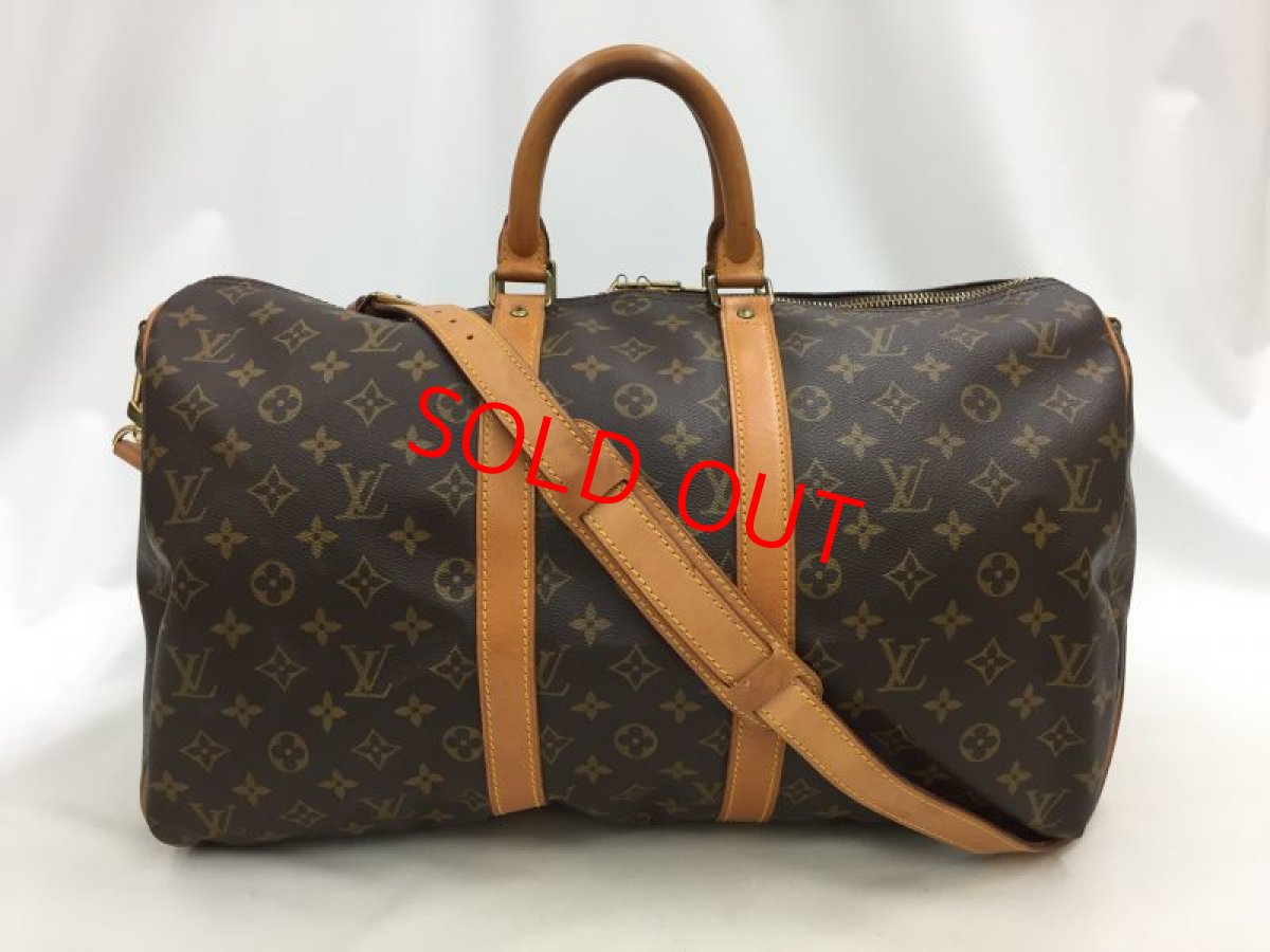 Photo1: Auth Louis Vuitton Monogram Keepall Bandouliere 45 Travel Hand Bag 0H110150n" (1)