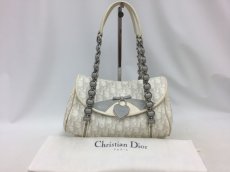 Photo1: Auth Christian Dior Trotter Pattern PVC Canvas Shoulder Hand bag 0J010130n" (1)