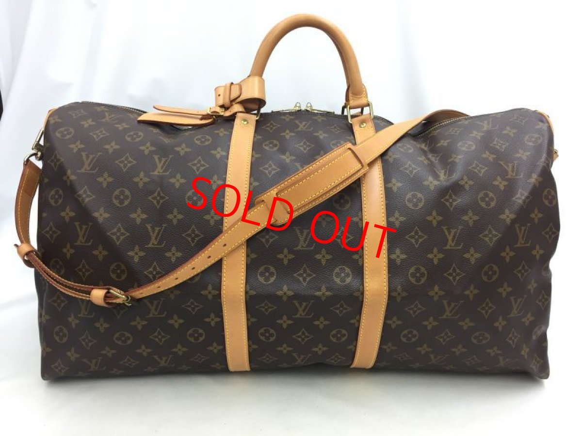 Photo1: Auth Louis Vuitton Monogram Keepall Bandouliere 60 Travel Hand Bag 0J080030n" (1)
