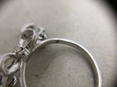 Photo4: Auth CHRISTIAN DIOR silver Tone Ribbon motif Ring (US 6.5, EU 53)  0J130060n" (4)