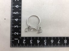Photo2: Auth CHRISTIAN DIOR silver Tone Ribbon motif Ring (US 6.5, EU 53)  0J130060n" (2)