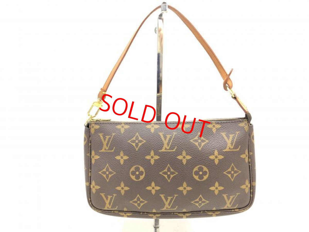 Photo1: Auth Louis Vuitton Monogram Pochette Accessories Pouch Hand bag  0J150070n" (1)