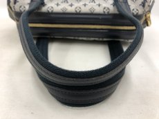 Photo4: Auth Louis Vuitton Monogram Josephine PM Blue Mini Lin Hand bag 0J130140n" (4)