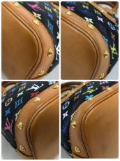 Photo10: Auth Louis Vuitton Monogram Multi color Black Alma Hand Bag 0J130350n" (10)