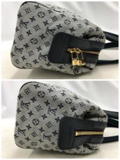 Photo8: Auth Louis Vuitton Monogram Josephine PM Blue Mini Lin Hand bag 0J130140n" (8)