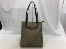 Photo1: Auth GUCCI GG Pattern PVC Canvas Brown Shoulder Tote bag 0J130010n" (1)