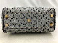 Photo3: Auth Louis Vuitton Monogram Josephine PM Blue Mini Lin Hand bag 0J130140n" (3)