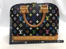 Photo2: Auth Louis Vuitton Monogram Multi color Black Alma Hand Bag 0J130350n" (2)