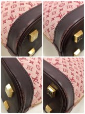 Photo10: Auth LOUIS VUITTON Alma Haut Pink Monogram Mini Lin Hand Bag  0J130300n" (10)