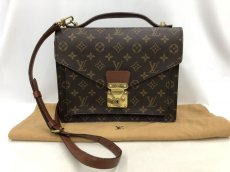 Photo1: Auth Louis Vuitton Monogram Monceau 2way Briefcase Shoulder Hand Bag 0J210260n" (1)