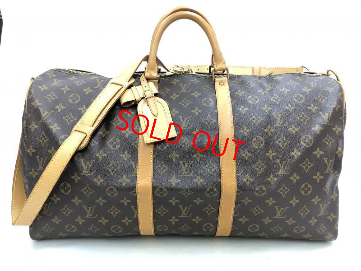 Photo1: Auth LOUIS VUITTON Monogram Keepall Bandouliere 55 Travel Bag 0J210120n" (1)